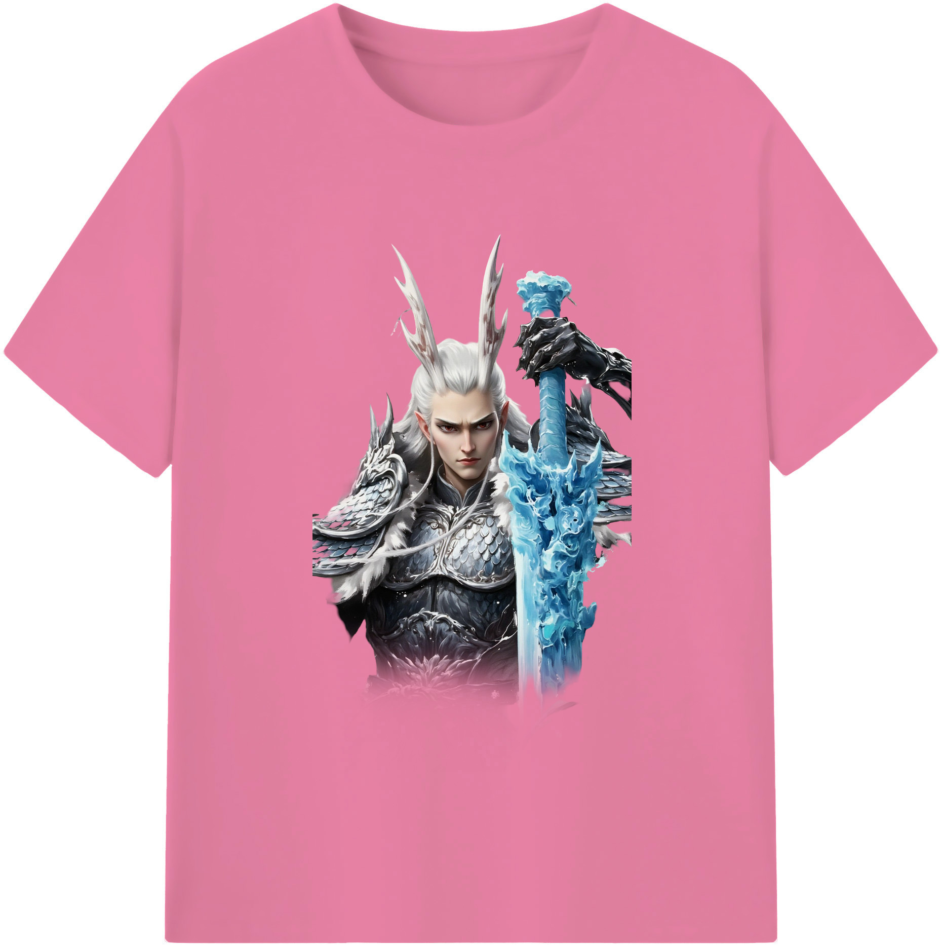（画像用） Ne Zha 2 ナタ 魔童の大暴れ 綿100％半袖Tシャツ（フロントプリント）